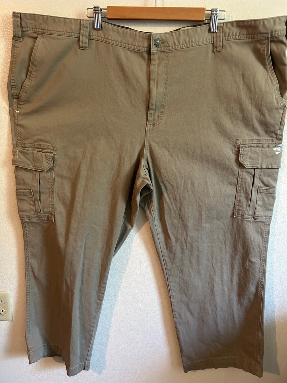 Red Head Ripstop Flex 54/30 Men Taupe Cargo Pants Durable Elastic Waist Hiking